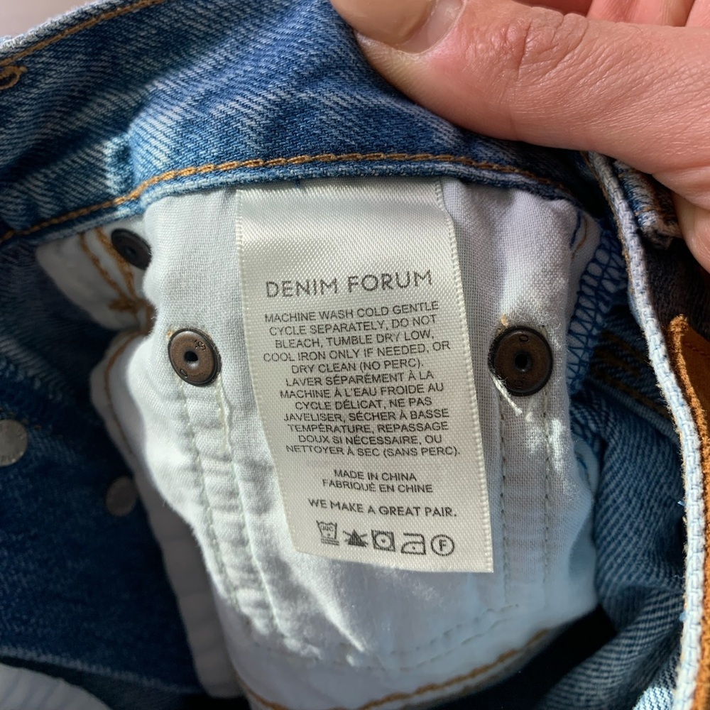 Aritzia Denim Forum The Farrah Short High Waisted Jean Denim Shorts - Picture 9 of 14